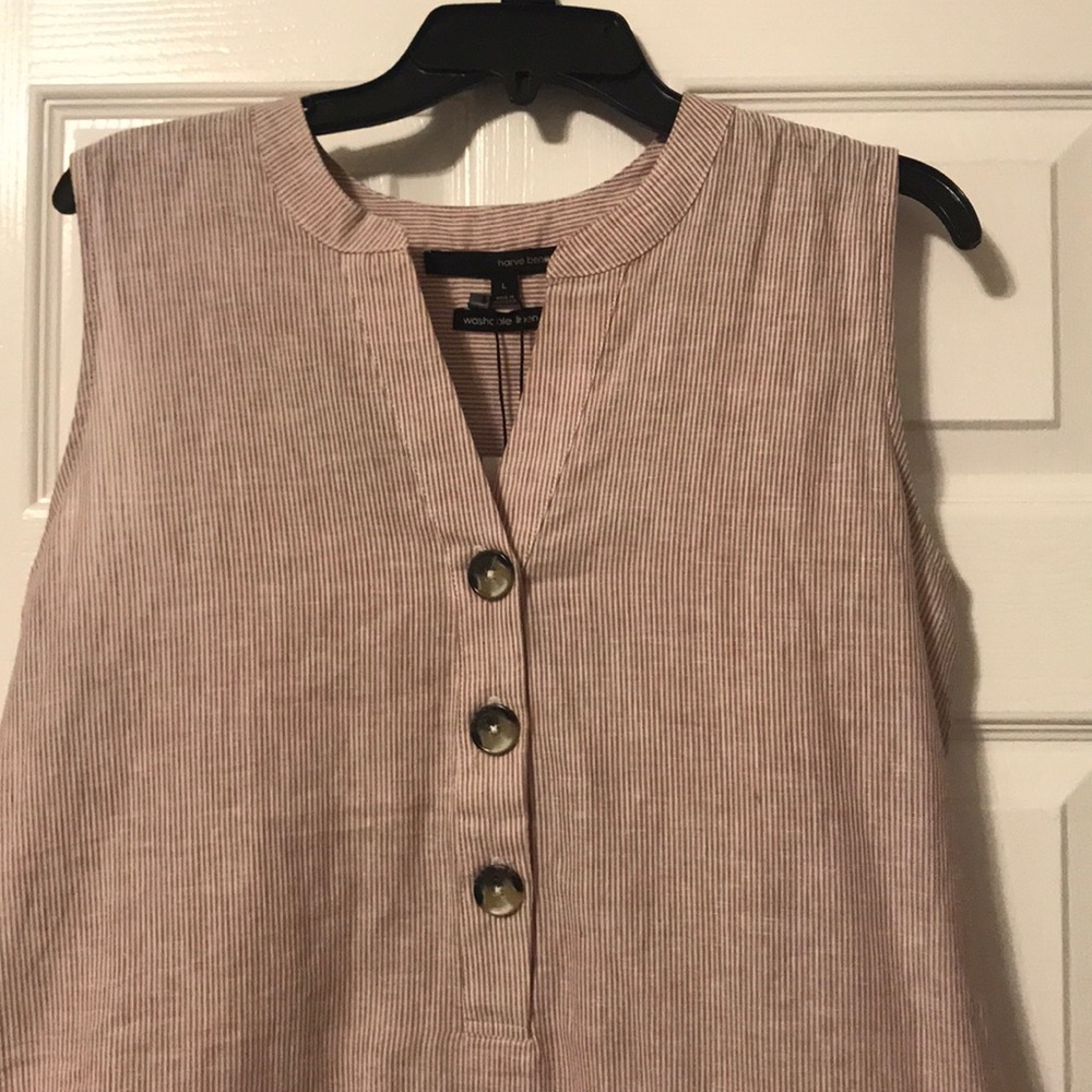 Red Striped Sleeveless Top